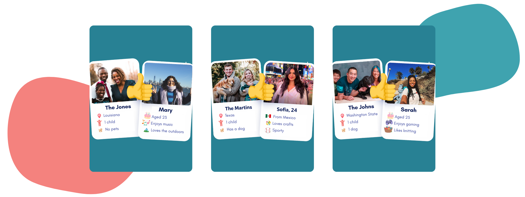 Au pair browsing host family profiles on Mutual Matching platform