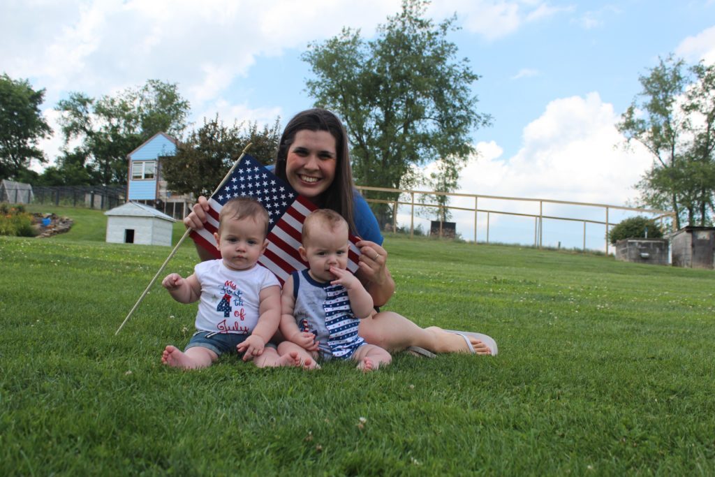 Steph and her boys in Pennsylvania