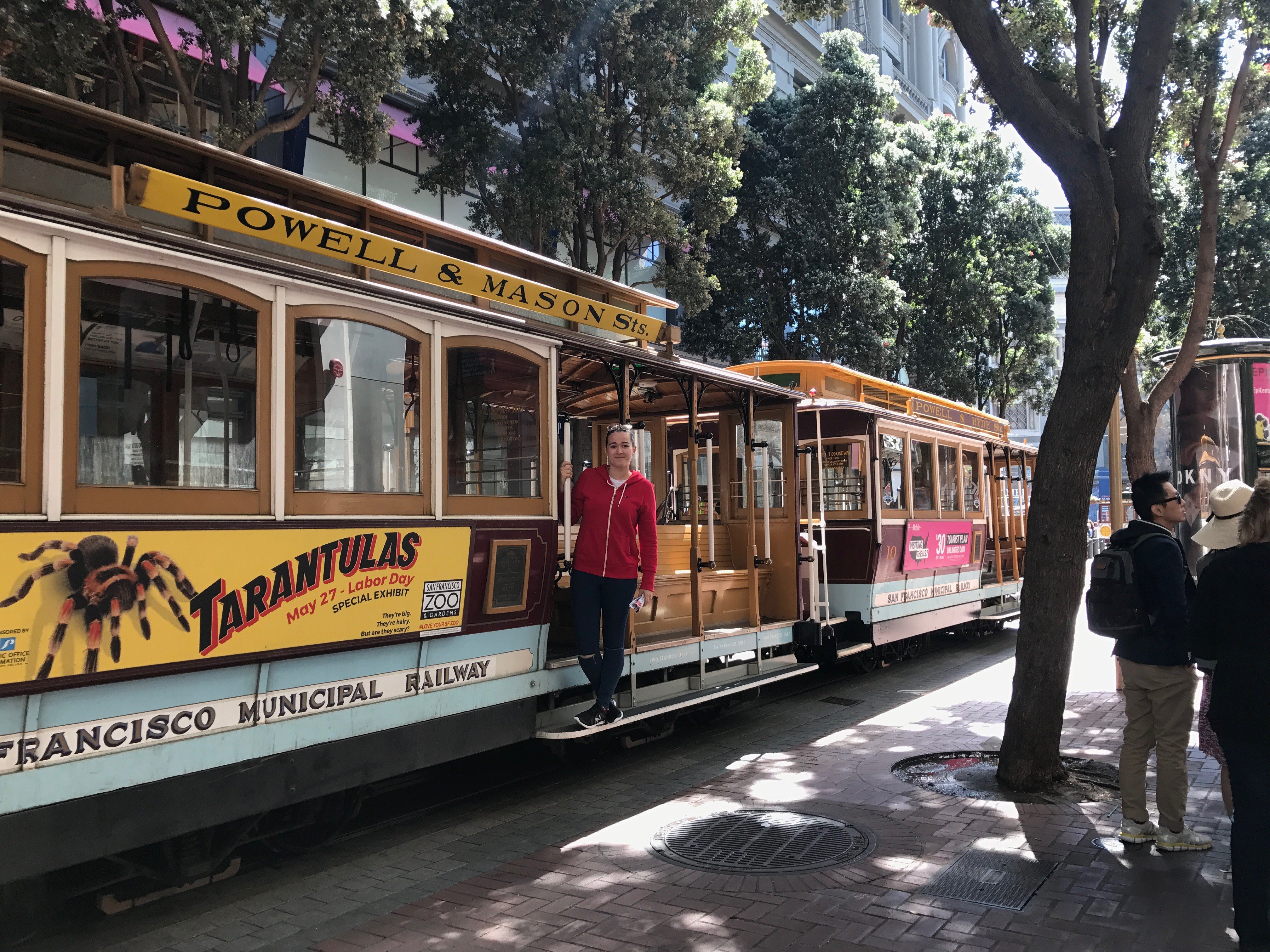 Katerine on the infamous cable car in San Francisco!