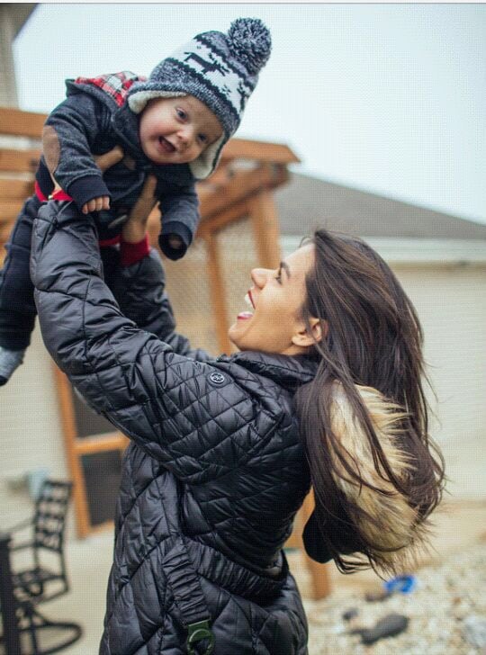 Andrielli and baby 
