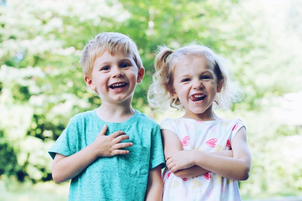 Tove's two host children: Duke and Daphne!