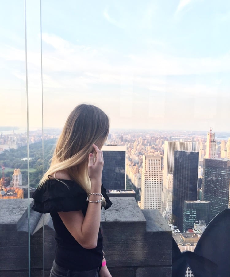 Vanessa in NYC at "The Top Of The Rock".