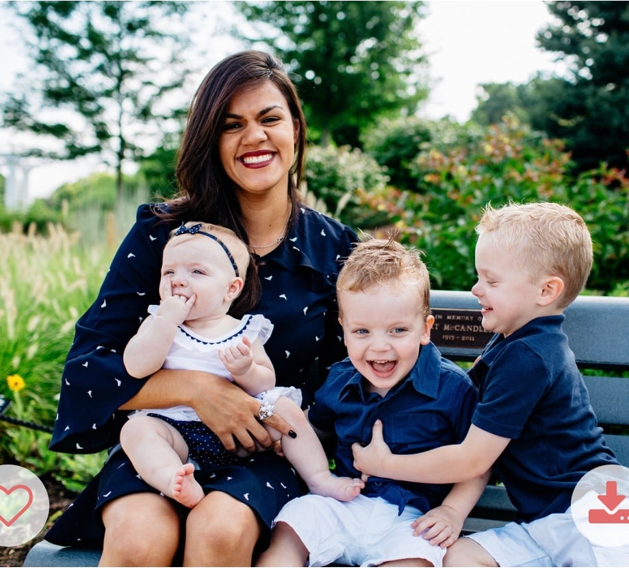 Andrielli and host kids