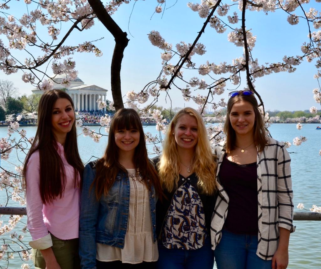 Chiara and her au pair friends 