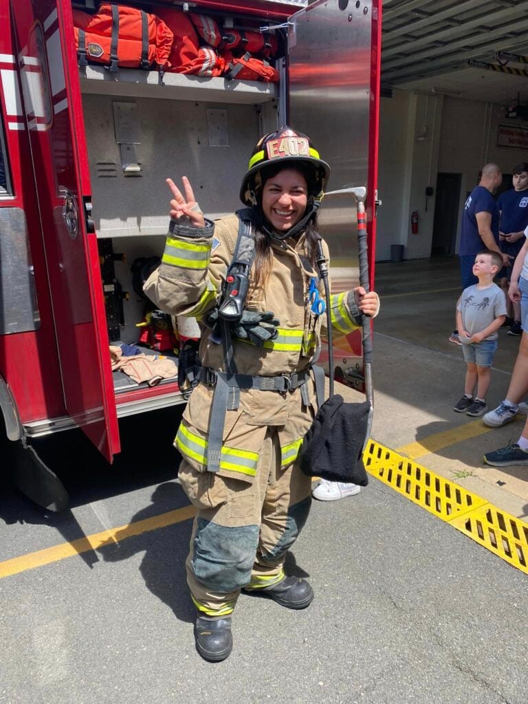 Volunteering at a local fire station