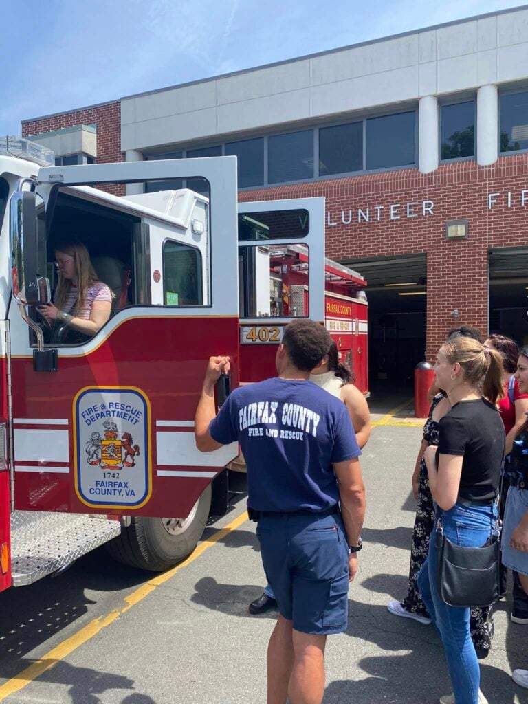 Volunteering at a local fire station